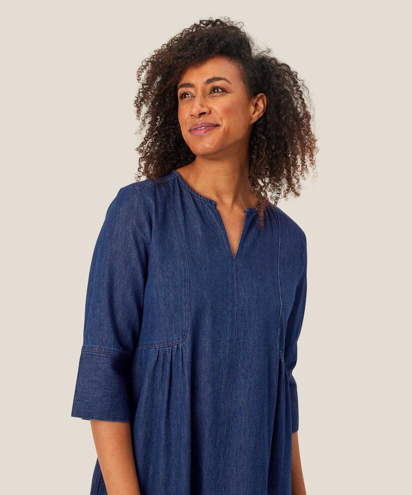 Nasya Denim Klänning, Dark Denim
